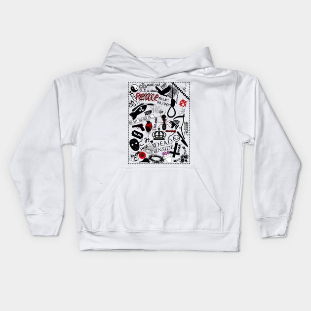 All of human Kids Hoodie by Cybertrunk